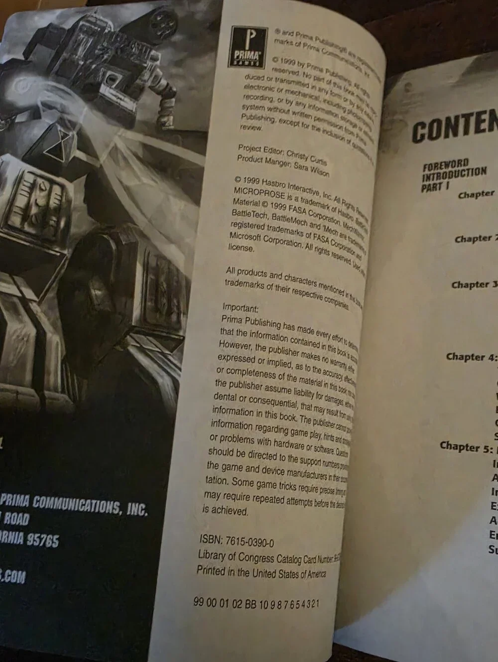 MechWarrior 3: Prima's Official Strategy Guide Paperback